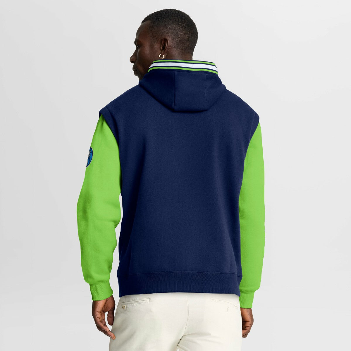Minnesota Timberwolves Half Court Shot Clock Fastbreak Hoodie - Navy/Green for sale