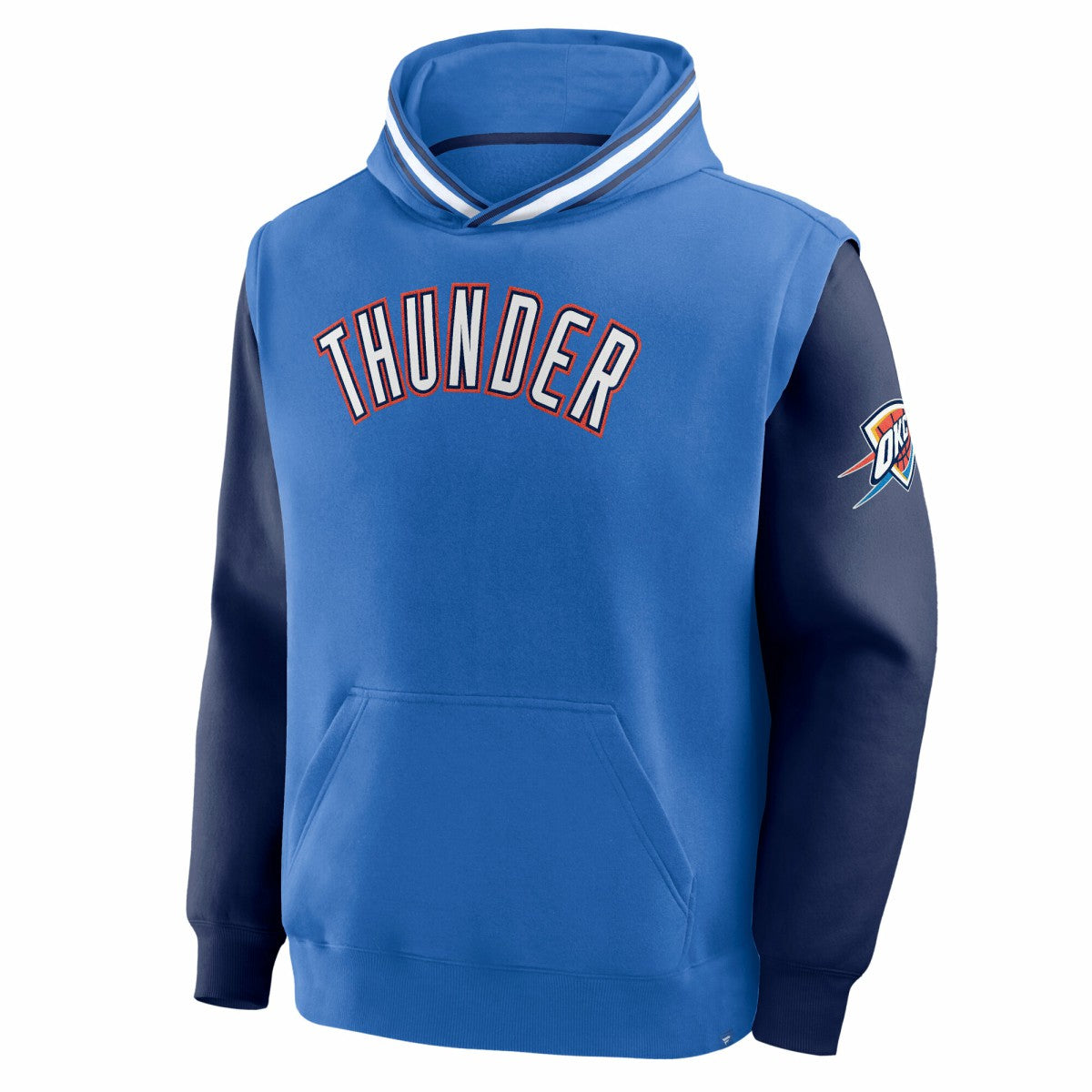 Oklahoma City Thunder Half Court Shot Clock Fastbreak Hoodie - Blue/Navy on sale