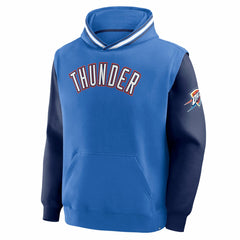 Oklahoma City Thunder Half Court Shot Clock Fastbreak Hoodie - Blue/Navy on sale