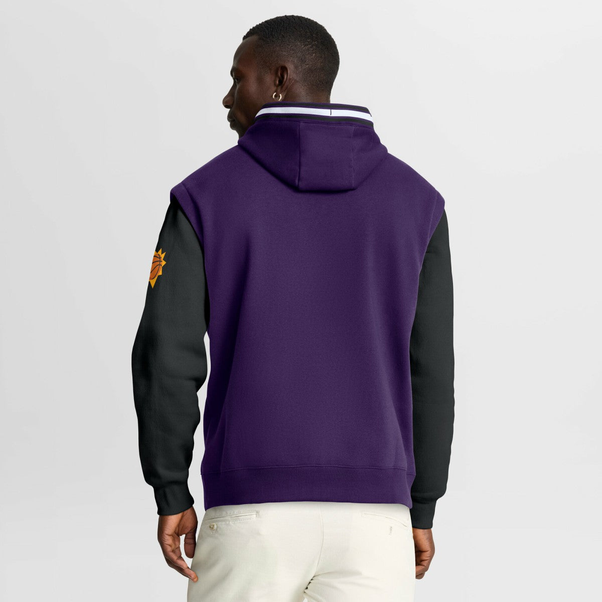 Phoenix Suns Half Court Shot Clock Fastbreak Hoodie - Purple/Black on sale