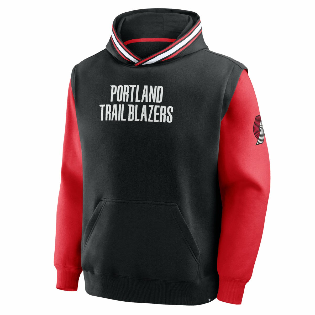 Portland Trail Blazers Half Court Shot Clock Fastbreak Hoodie - Black/Red online
