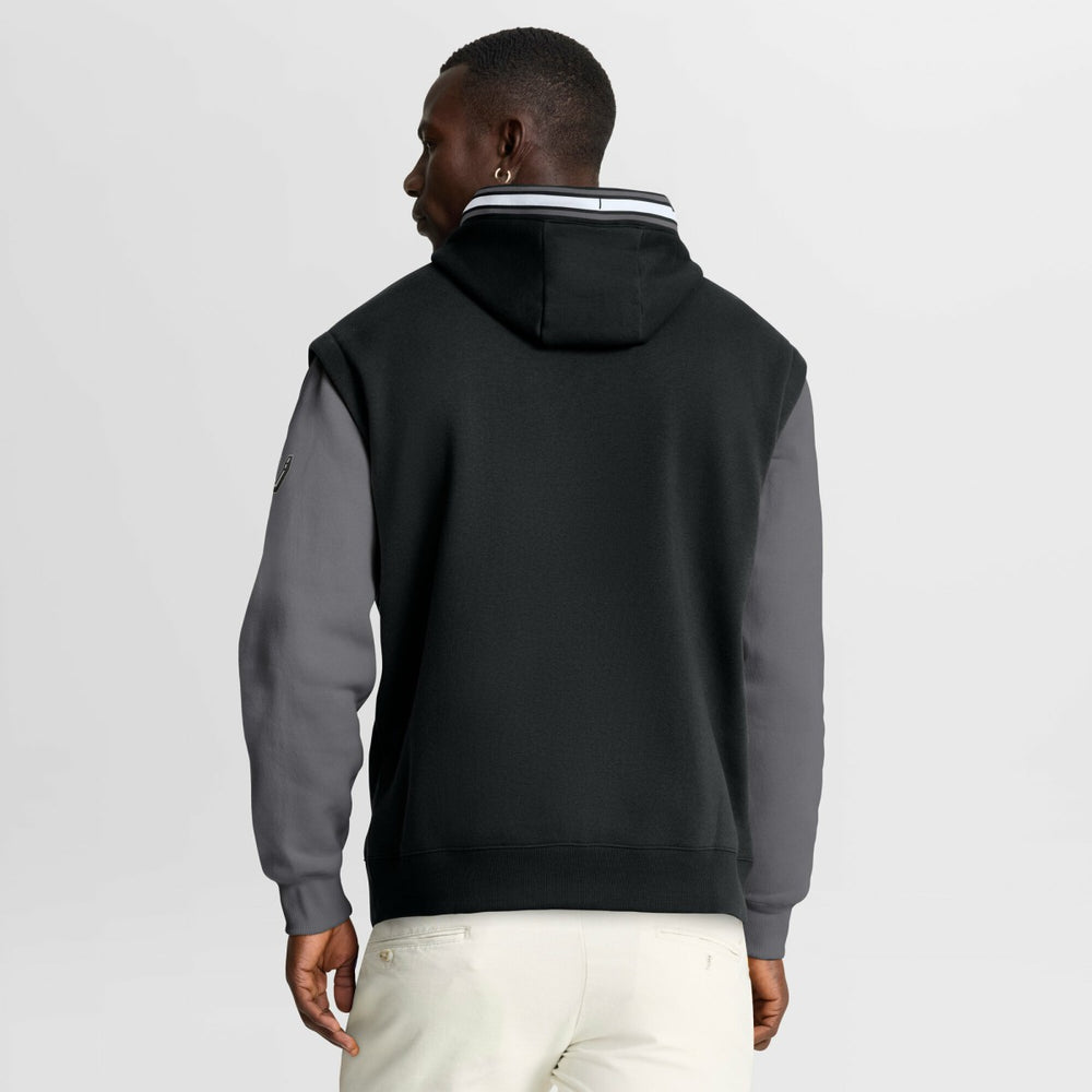 San Antonio Spurs Half Court Shot Clock Fastbreak Hoodie - Black/Gray outlet