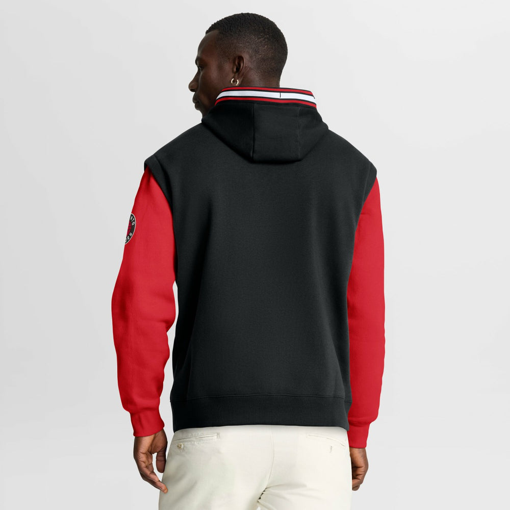 Toronto Raptors Half Court Shot Clock Fastbreak Hoodie - Black/Red on sale