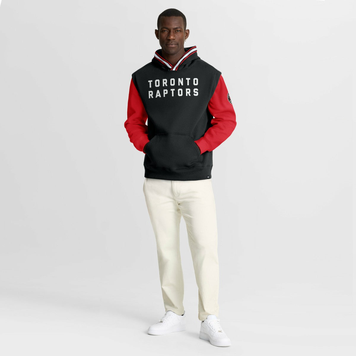 Toronto Raptors Half Court Shot Clock Fastbreak Hoodie - Black/Red on sale