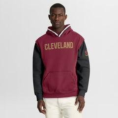 Cleveland Cavaliers Half Court Shot Clock Fastbreak Hoodie sale - Wine/Black for sale