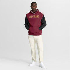 Cleveland Cavaliers Half Court Shot Clock Fastbreak Hoodie sale - Wine/Black for sale
