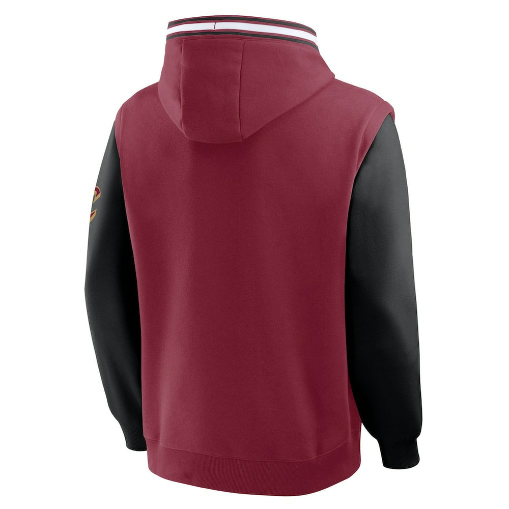 Cleveland Cavaliers Half Court Shot Clock Fastbreak Hoodie sale - Wine/Black for sale