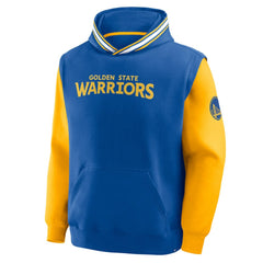 Golden State Warriors Half Court Shot Clock Fastbreak Hoodie sale - Royal/Gold discount