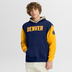 Denver Nuggets Half Court Shot Clock Fastbreak Hoodie sale - Navy/Gold cheap