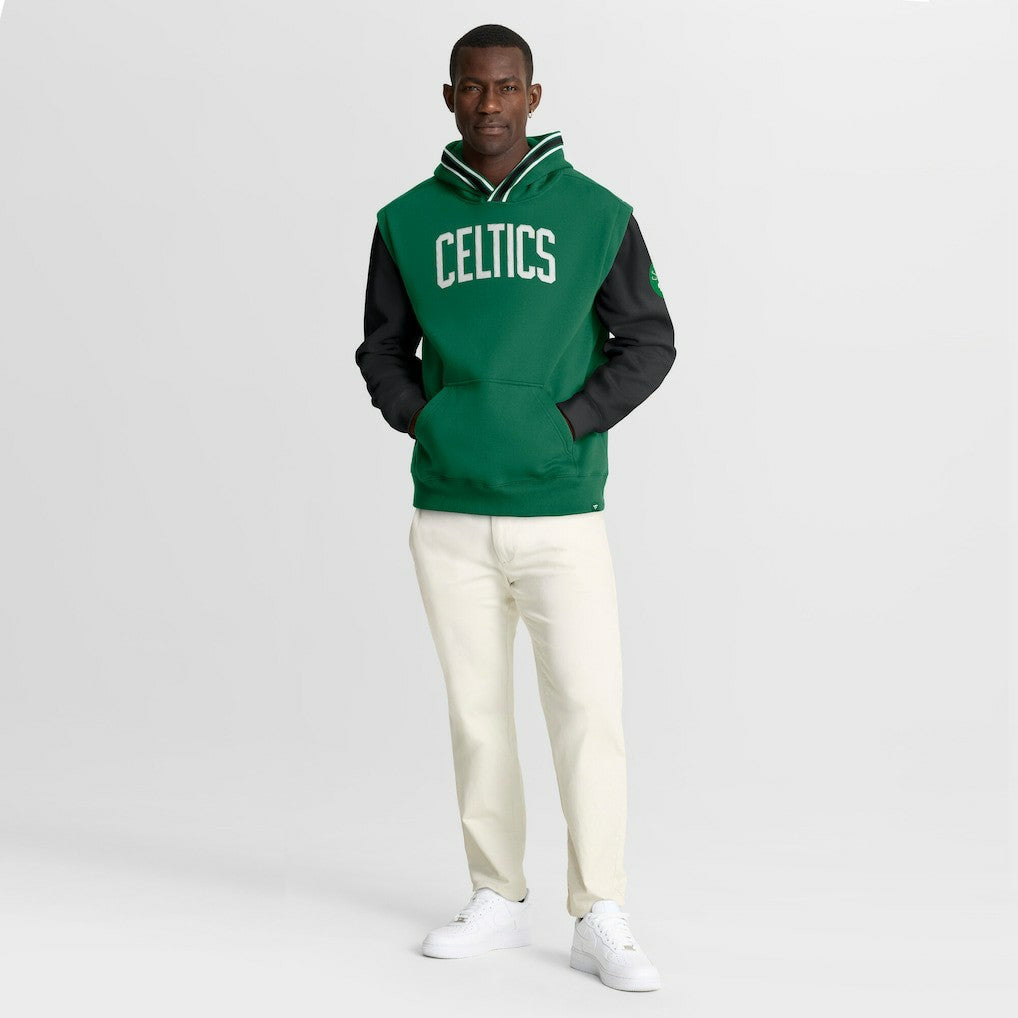 Boston Celtics Half Court Shot Clock Fastbreak Hoodie - Kelly Green/Black sale