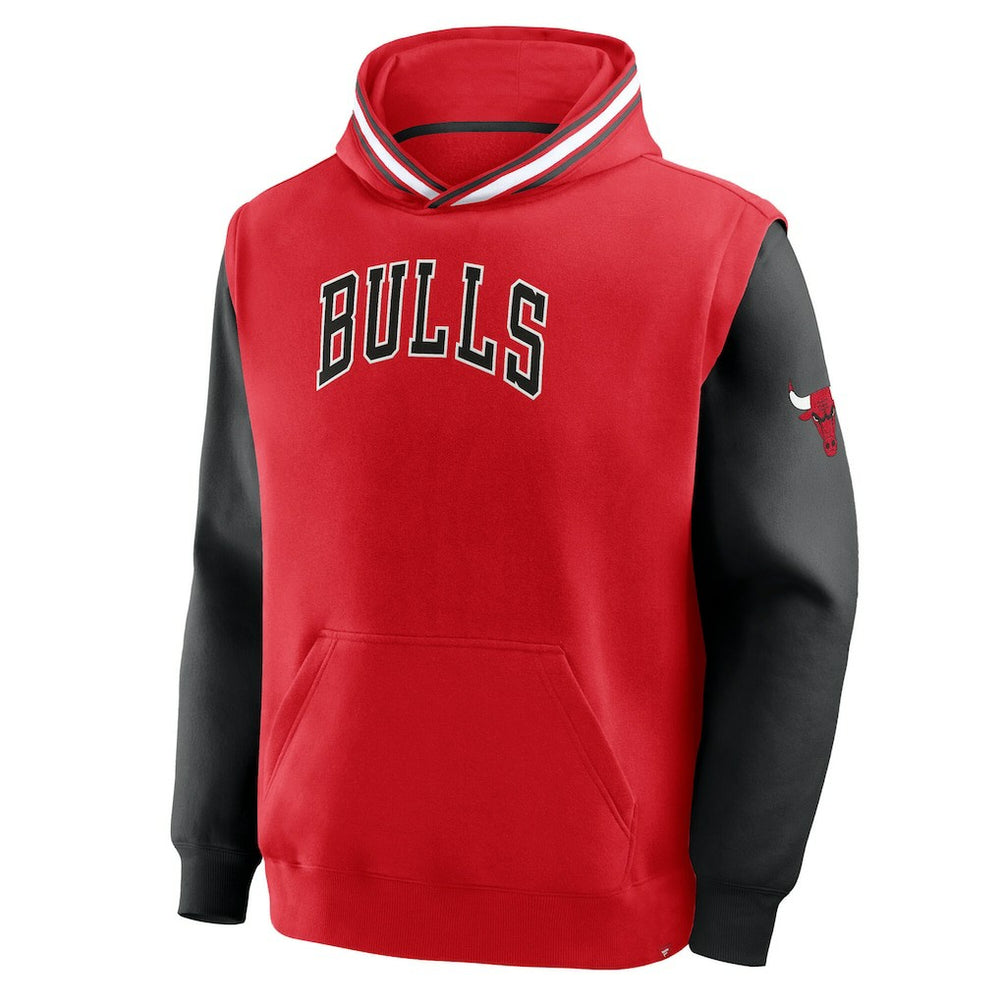 Chicago Bulls Half Court Shot Clock Fastbreak Hoodie - Red/Black sale