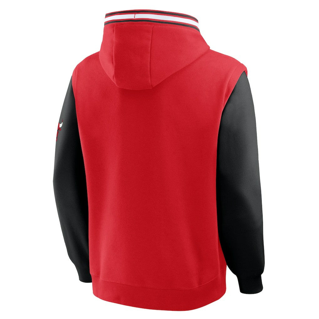 Chicago Bulls Half Court Shot Clock Fastbreak Hoodie - Red/Black sale
