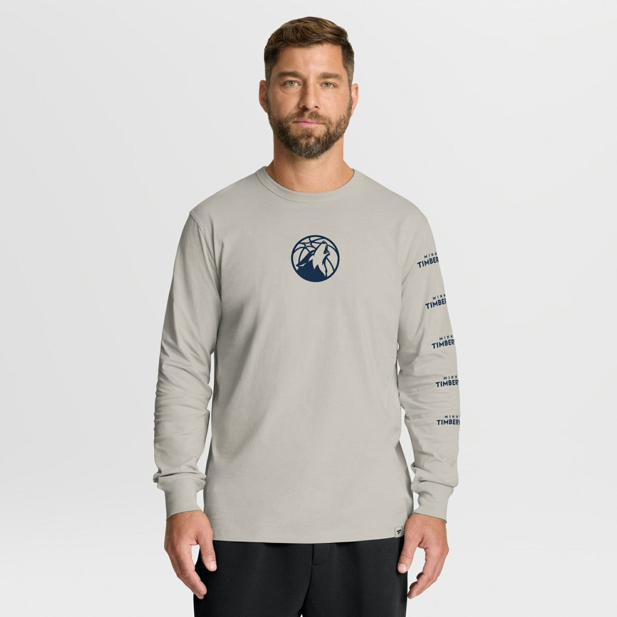 Minnesota Timberwolves Crossover Collection Ball Screen Action Premium Long Sleeve T-Shirt - Cream online