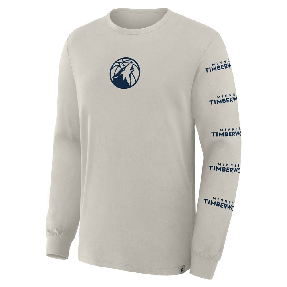 Minnesota Timberwolves Crossover Collection Ball Screen Action Premium Long Sleeve T-Shirt - Cream online