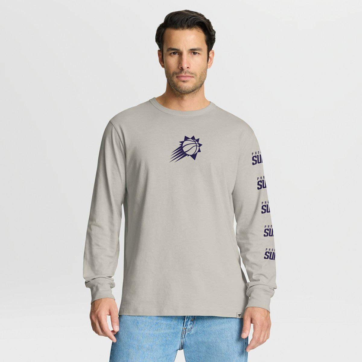 Phoenix Suns Crossover Collection Ball Screen Action Premium Long Sleeve T-Shirt - Cream on sale