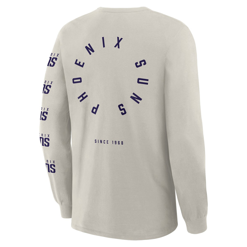 Phoenix Suns Crossover Collection Ball Screen Action Premium Long Sleeve T-Shirt - Cream on sale