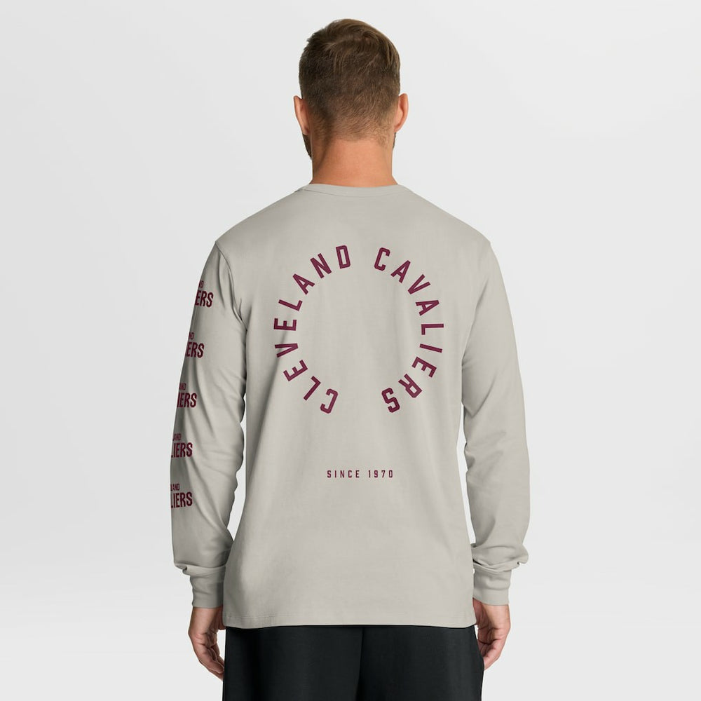Cleveland Cavaliers Crossover Collection Ball Screen Action Premium Long Sleeve T-Shirt sale - Cream outlet