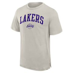 Los Angeles Lakers Crossover Collection Pull Up Jumper Shot Premium T-Shirt - Cream cheap