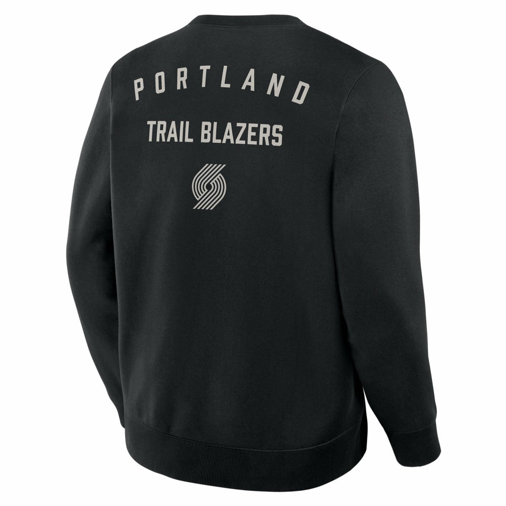 Portland Trail Blazers Crossover Collection Defensive Rotation Drill Premium Pullover Sweatshirt - Black for sale