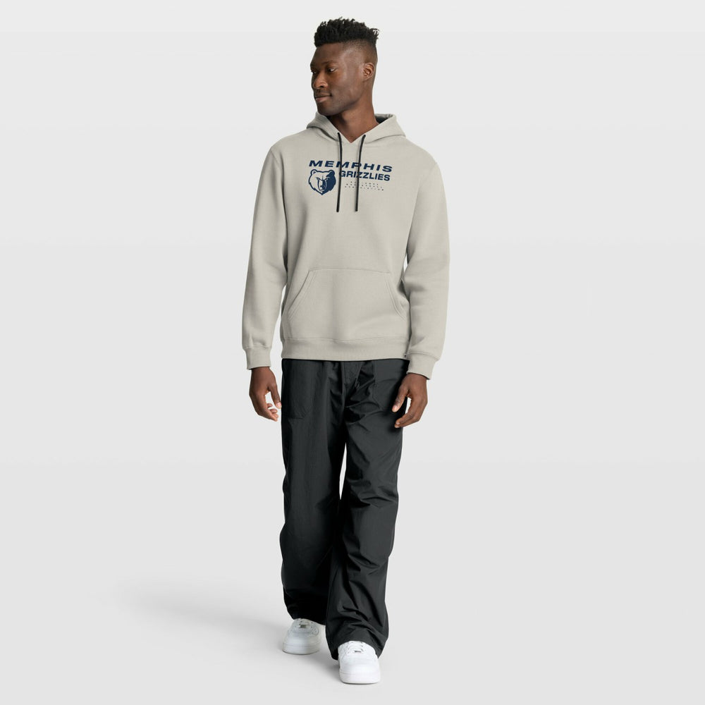 Memphis Grizzlies Crossover Collection Blocked Shot Premium Pullover Hoodie - Off White outlet