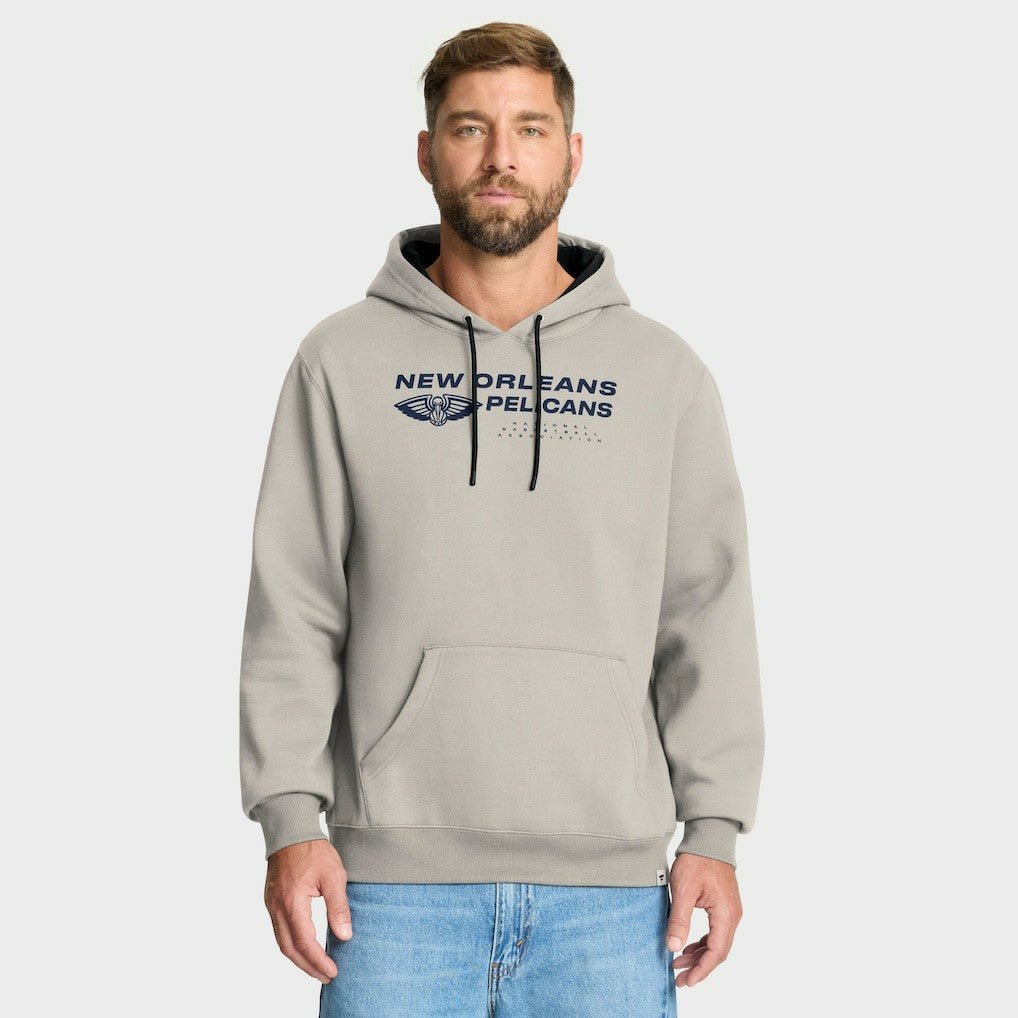 New Orleans Pelicans Crossover Collection Blocked Shot Premium Pullover Hoodie - Off White for sale