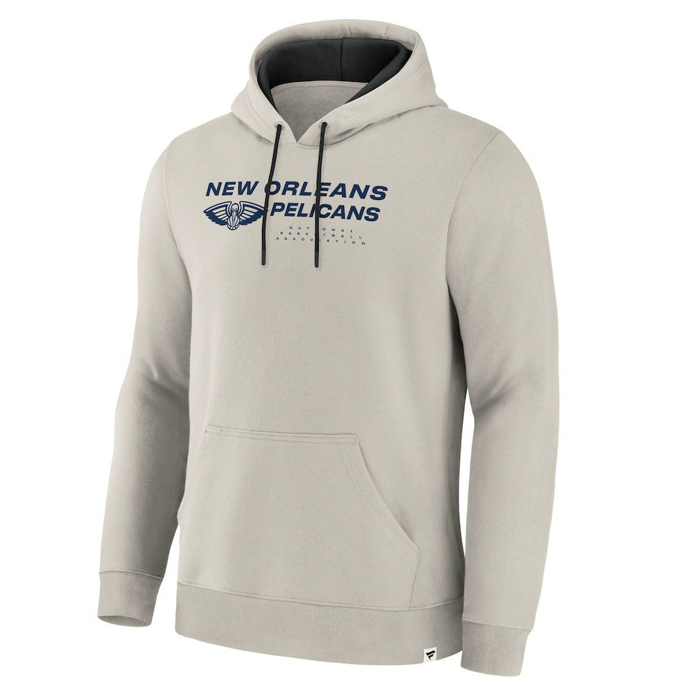 New Orleans Pelicans Crossover Collection Blocked Shot Premium Pullover Hoodie - Off White for sale