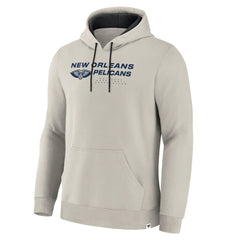 New Orleans Pelicans Crossover Collection Blocked Shot Premium Pullover Hoodie - Off White for sale