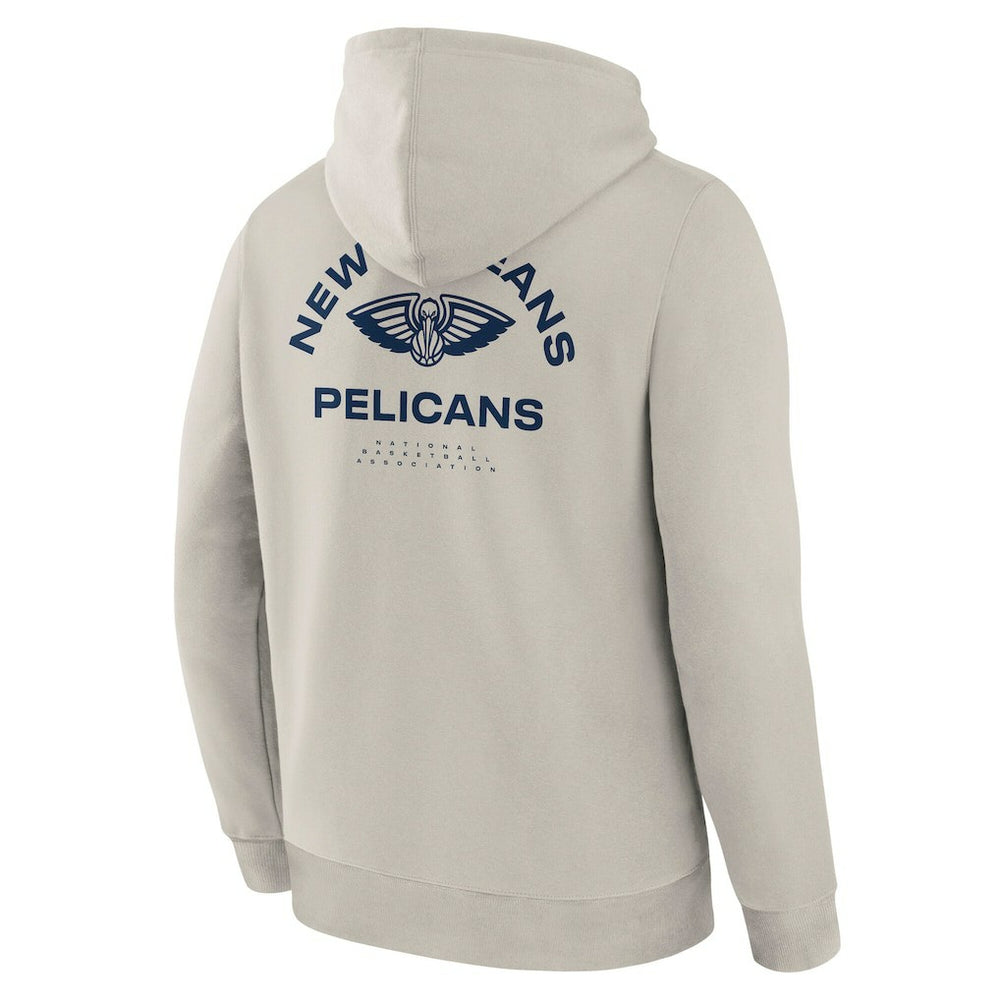 New Orleans Pelicans Crossover Collection Blocked Shot Premium Pullover Hoodie - Off White for sale