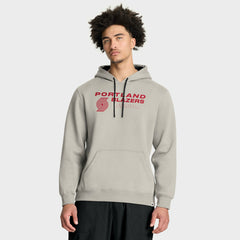 Portland Trail Blazers Crossover Collection Blocked Shot Premium Pullover Hoodie - Off White outlet