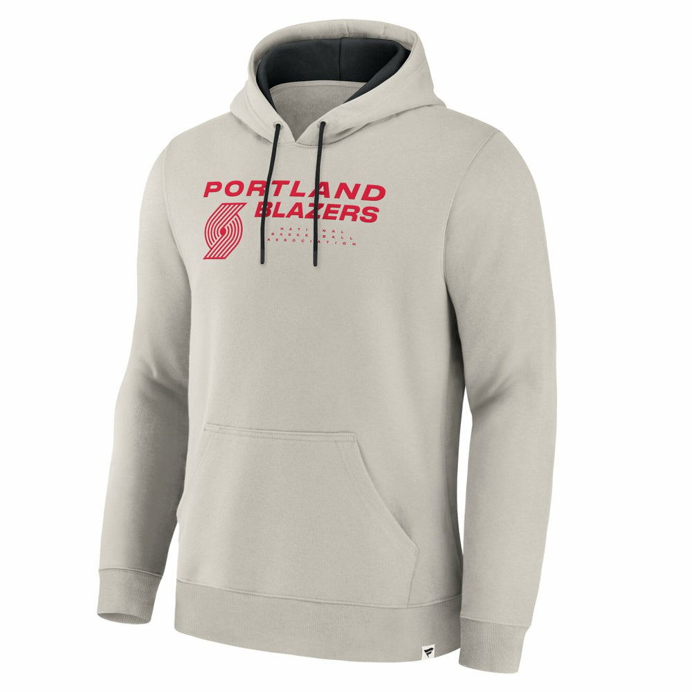 Portland Trail Blazers Crossover Collection Blocked Shot Premium Pullover Hoodie - Off White outlet