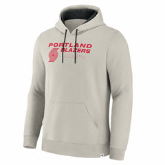 Portland Trail Blazers Crossover Collection Blocked Shot Premium Pullover Hoodie - Off White outlet