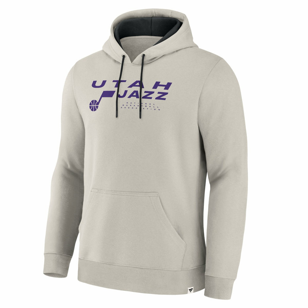 Utah Jazz Crossover Collection Blocked Shot Premium Pullover Hoodie - Off White discount