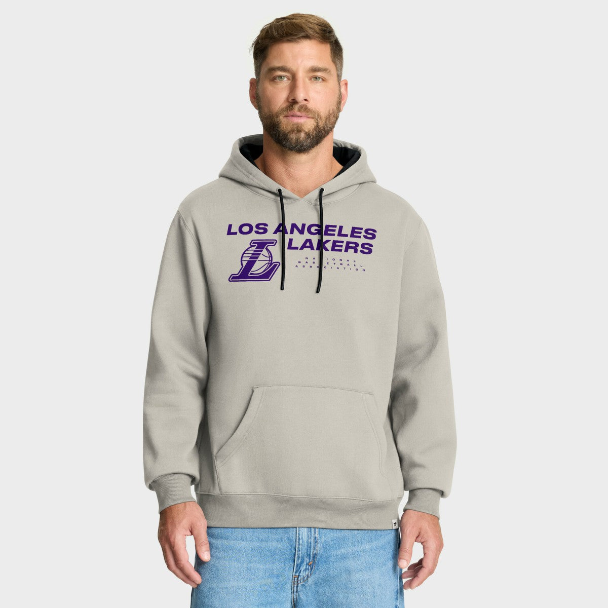 Los Angeles Lakers Crossover Collection Blocked Shot Premium Pullover Hoodie - Off White for sale