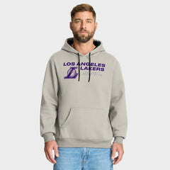 Los Angeles Lakers Crossover Collection Blocked Shot Premium Pullover Hoodie - Off White for sale