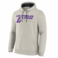 Los Angeles Lakers Crossover Collection Blocked Shot Premium Pullover Hoodie - Off White for sale