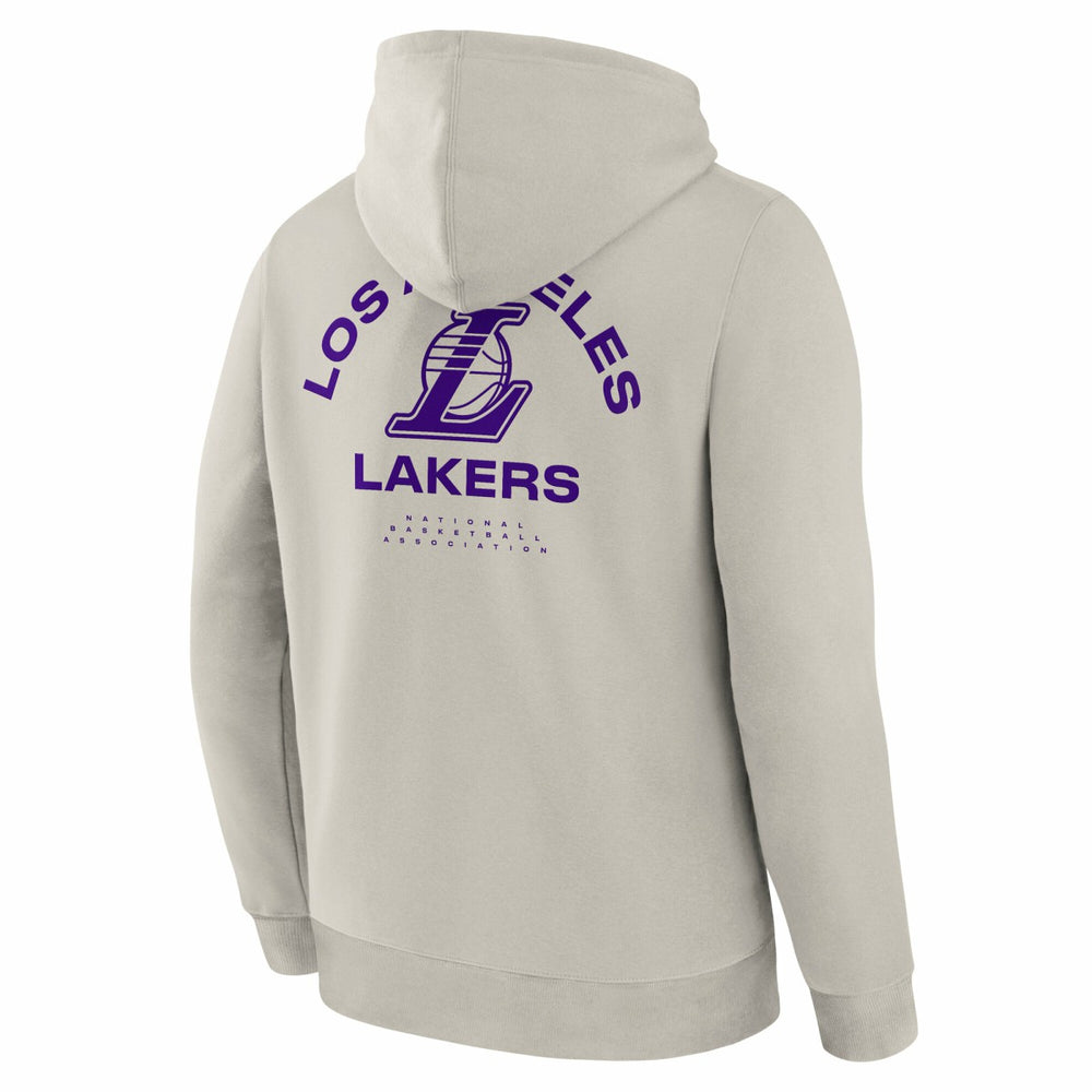 Los Angeles Lakers Crossover Collection Blocked Shot Premium Pullover Hoodie - Off White for sale