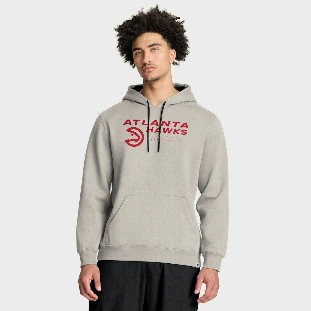 Atlanta Hawks Crossover Collection Blocked Shot Premium Pullover Hoodie - Off White sale
