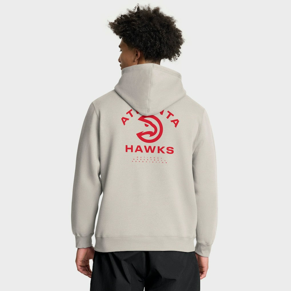 Atlanta Hawks Crossover Collection Blocked Shot Premium Pullover Hoodie - Off White sale