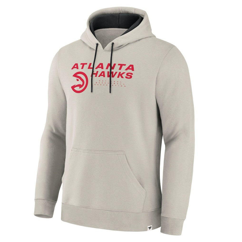 Atlanta Hawks Crossover Collection Blocked Shot Premium Pullover Hoodie - Off White sale