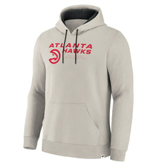 Atlanta Hawks Crossover Collection Blocked Shot Premium Pullover Hoodie - Off White sale