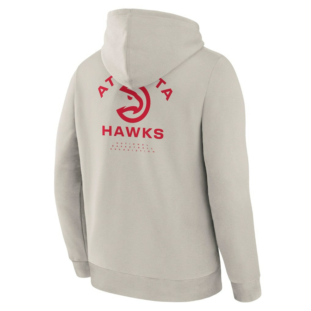 Atlanta Hawks Crossover Collection Blocked Shot Premium Pullover Hoodie - Off White sale