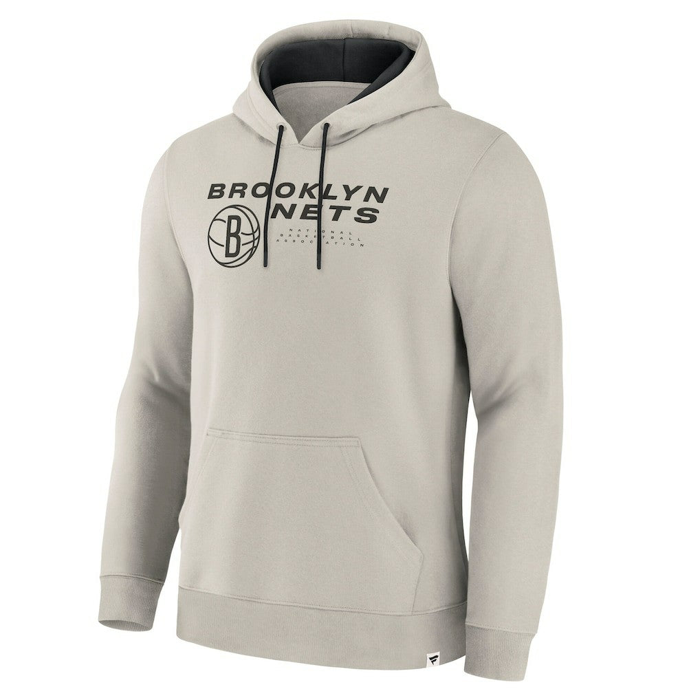 Brooklyn Nets Crossover Collection Blocked Shot Premium Pullover Hoodie - Off White outlet