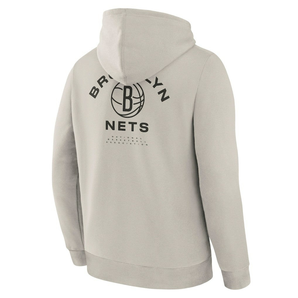 Brooklyn Nets Crossover Collection Blocked Shot Premium Pullover Hoodie - Off White outlet