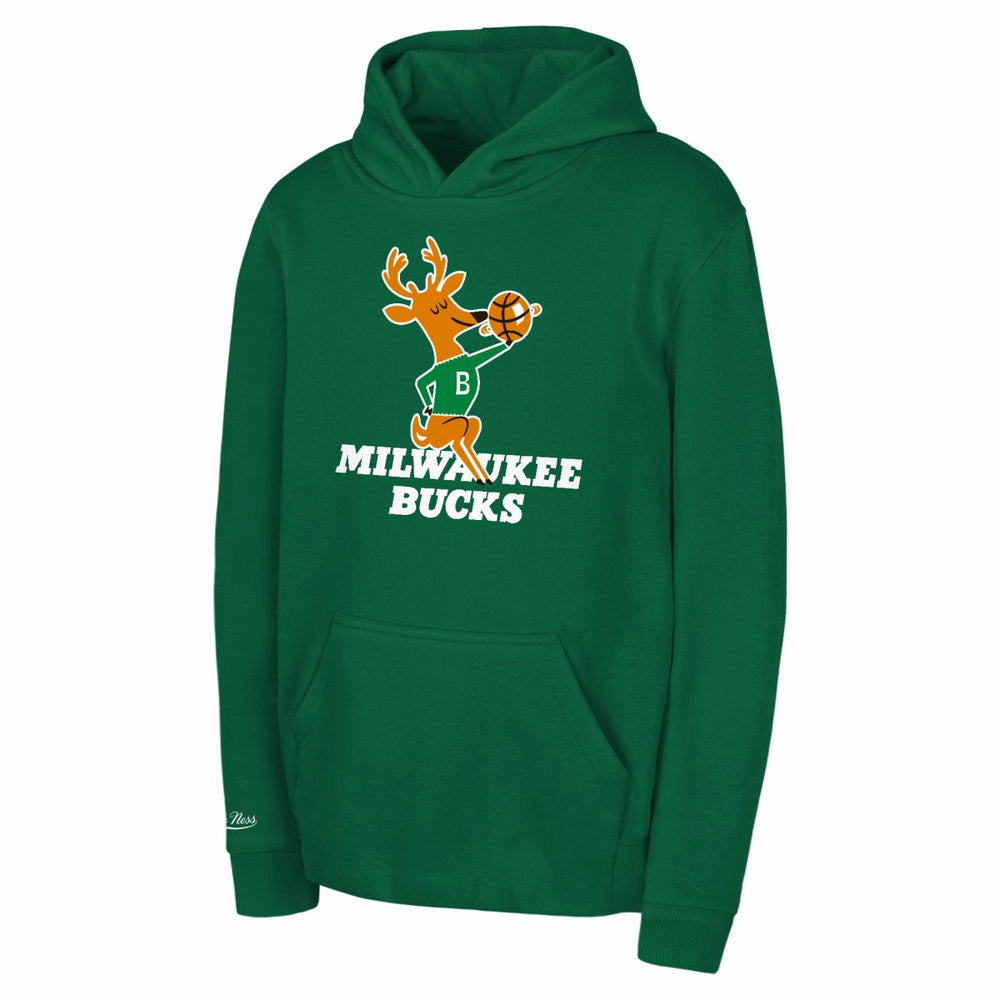 Milwaukee Bucks Preschool Retro Logo Pullover Hoodie - Green outlet