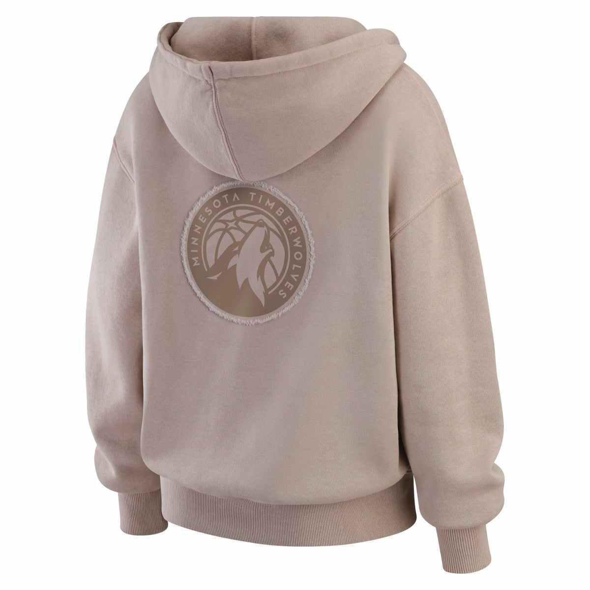 Minnesota Timberwolves WEAR by Erin Andrews Women's Washed Pullover Crewdie - Tan on sale
