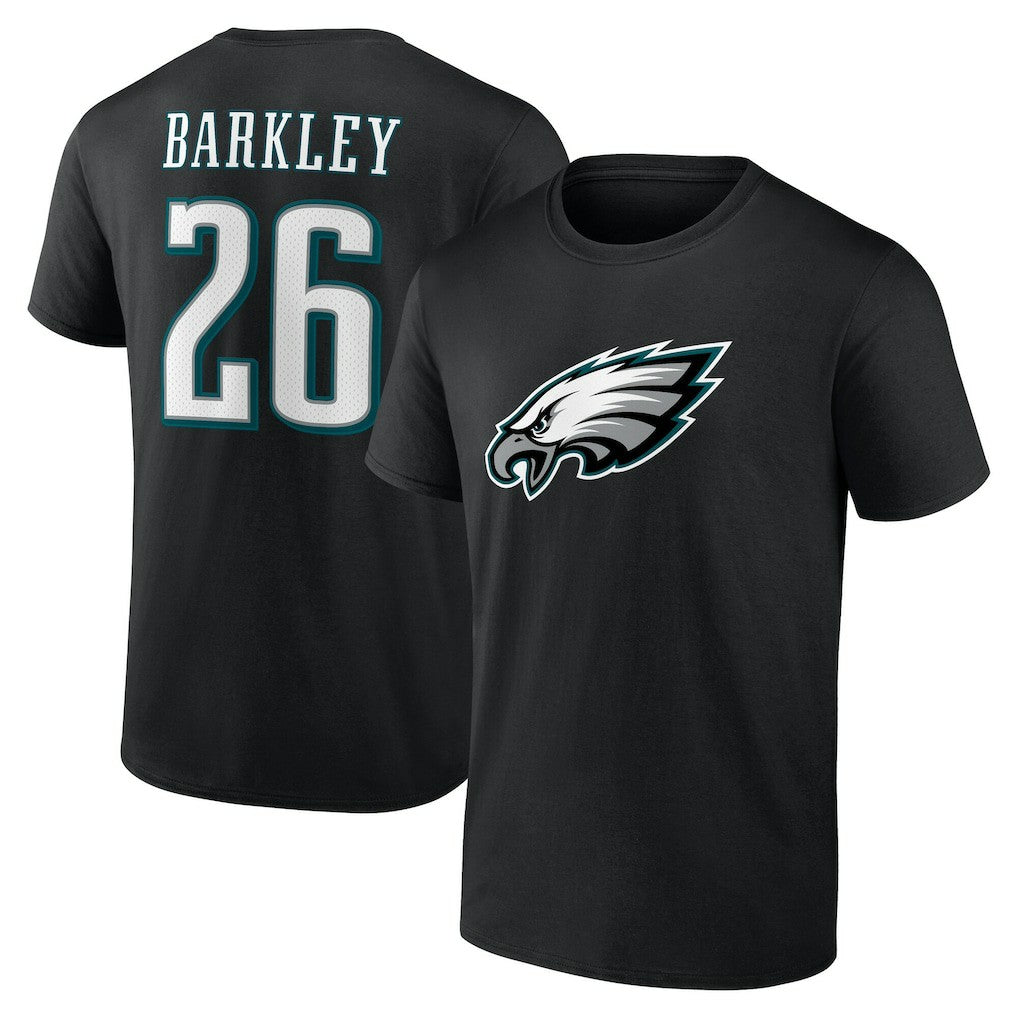 Saquon Barkley Philadelphia Eagles Icon Name & Number - Black sale