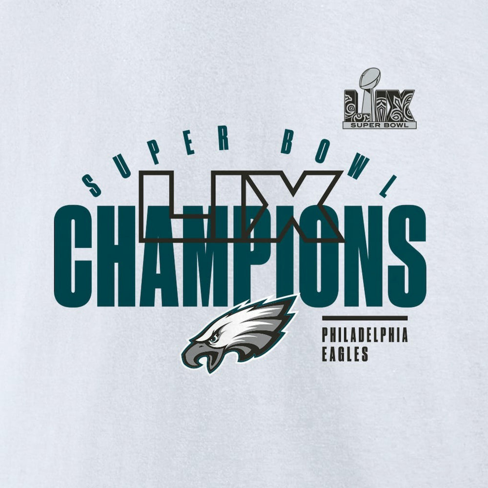 Philadelphia Eagles Super Bowl LIX Champions Iconic Victory Fleece Sweatshirt - White on sale