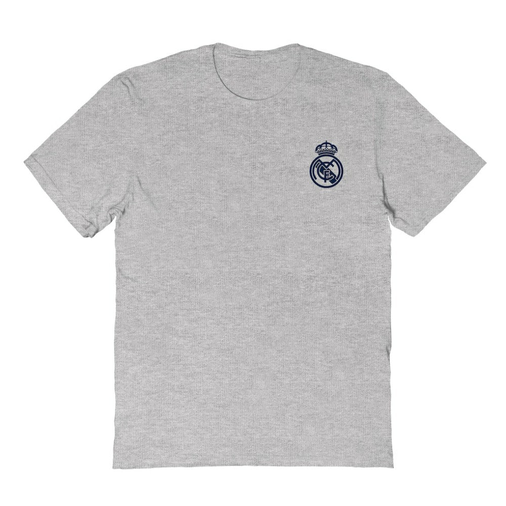 Real Madrid Vive La Fete Women's Impressions Artwork T-Shirt - Heather Gray on sale
