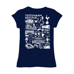 Tottenham Hotspur Vive La Fete Girls Youth Color Badge Fitted T-Shirt - Navy shop