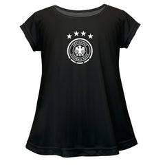 Germany National Team Vive La Fete Girls Toddler Color Badge A-Line Top for sale - Black